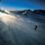 James on the Bonar Glacier